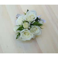  Clustered White Roses. 